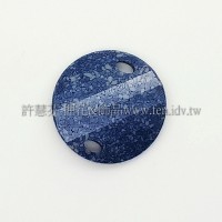 3221施華洛雙洞波卡28mm藍海石紋-1個