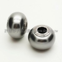 施華洛Becharmed 迷人串珠14mm-珍珠灰色-1個
