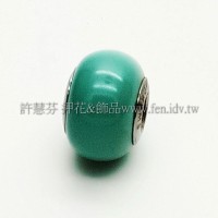 施華洛Becharmed 迷人串珠14mm-土耳其綠-1個