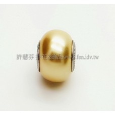 施華洛Becharmed 迷人串珠14mm-金黃色-1個