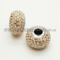 施華洛Becharmed  圓14mm-香檳色 -1個