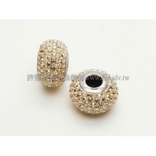 施華洛Becharmed  圓14mm-香檳色 -1個