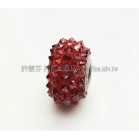 施華洛Becharmed刺蝟14mm-暗紅色-1個