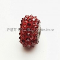 施華洛Becharmed刺蝟14mm-暗紅色-1個