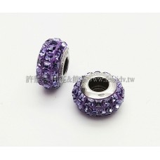 施華洛Becharmed扁方14mm-紫色-1個