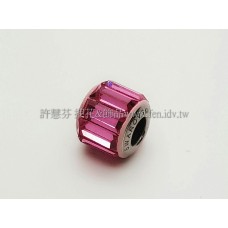 施華洛Becharmed長方14mm-粉紅-1個