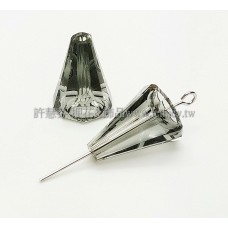 5540施華洛圓錐形17mm灰色-2個