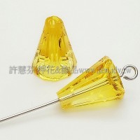 5540施華洛圓錐形12mm淺琥珀色-2個