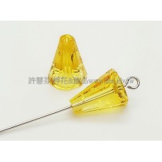 5540施華洛圓錐形12mm淺琥珀色-2個