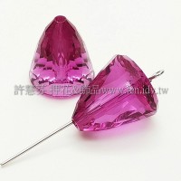 5541施華洛多切圓錐15mm桃紅色-1個