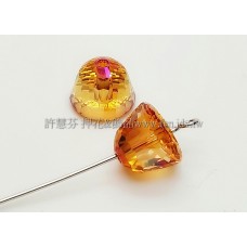 5542施華洛多切圓錐11mm星桃紅色-1個