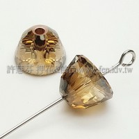 5542施華洛多切圓錐11mm煙燻影子-1個
