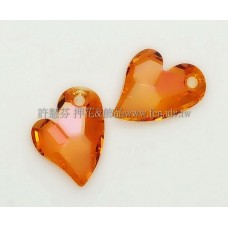 6261施華洛側心墬飾17mm星桃紅-1個