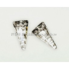 6480施華洛倒三角形18mm銀銅綠-2個