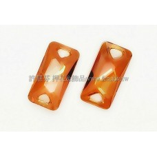 3251施華洛雙孔空間重組合18x9mm橙色