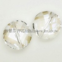 5621施華洛直洞波卡18mm月光-2個