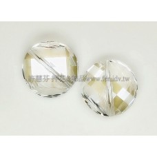 5621施華洛直洞波卡22mm月光-2個