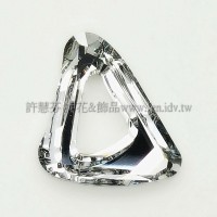 施華洛帆式三角20x22mm紫光-1個