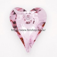 6240施華洛狂野之心37mm粉紅-1個