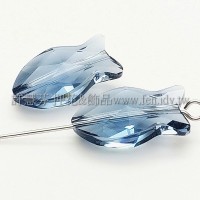 5727施華洛直洞魚18mm影子藍-1個