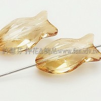 5727施華洛直洞魚18mm影子金-1個