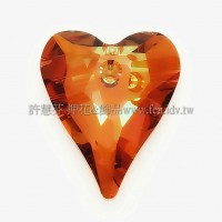 6240施華洛狂野之心37mm水晶銅-1個