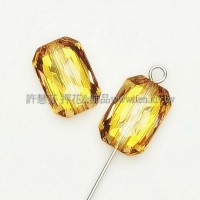 5520施華洛多切面八邊14x10mm金色太陽-1個