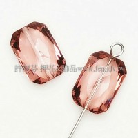 5520施華洛多切面八邊14x10mm古典玫瑰-1個