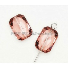 5520施華洛多切面八邊14x10mm古典玫瑰-1個