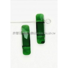 5535施華洛雙孔柱狀18x6mm橄欖綠-1個