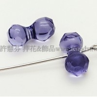 5150施華洛骨頭珠11x6mm紫色-2個