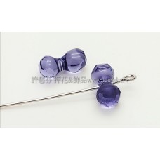 5150施華洛骨頭珠11x6mm紫色-2個