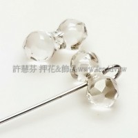 5150施華洛骨頭珠11x6mm月光色-2個