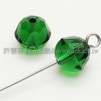 5026施華洛栗子珠8mm橄欖綠-2個