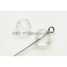 5026施華洛栗子珠10mm白色-2個