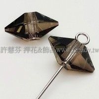 5747施華洛雙錐形12x6mm水晶銅-4個