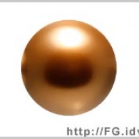 6mm施華洛5810水晶珍珠159古銅金-10個