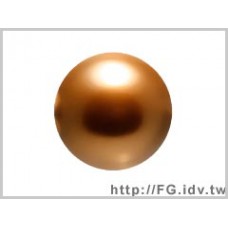 6mm施華洛5810水晶珍珠159古銅金-10個