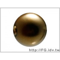 6mm施華洛5810水晶珍珠402金橄欖綠-10個