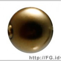 4mm施華洛5810水晶珍珠402金橄欖綠80個