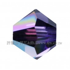 5301施華洛角珠277AB-4mm紫絲絨AB-50個