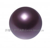 6mm施華洛5810水晶珍珠301酒紅珍珠-10個