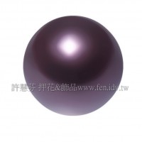 6mm施華洛5810水晶珍珠301酒紅珍珠-10個