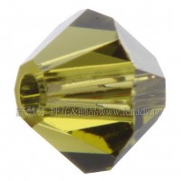 5301施華洛角珠228-4mm黃綠橄欖石-50個