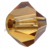 5301施華洛角珠001COP-3mm茶水晶色-50個