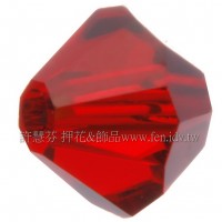 5301施華洛角珠227-3mm明亮暹邏紅-50個