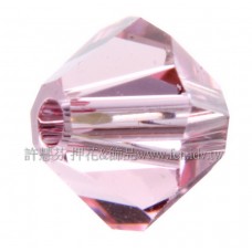 5301施華洛角珠223-3mm粉紅玫瑰-50個