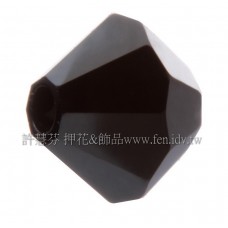 5301施華洛角珠280HEM-6mm炫彩黑色-20個