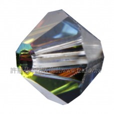 5301施華洛角珠001VM-4mm七彩光-50個