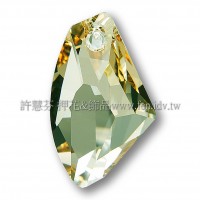 施華洛6656銀河系墜飾213_19mm煙燻綠茶1個